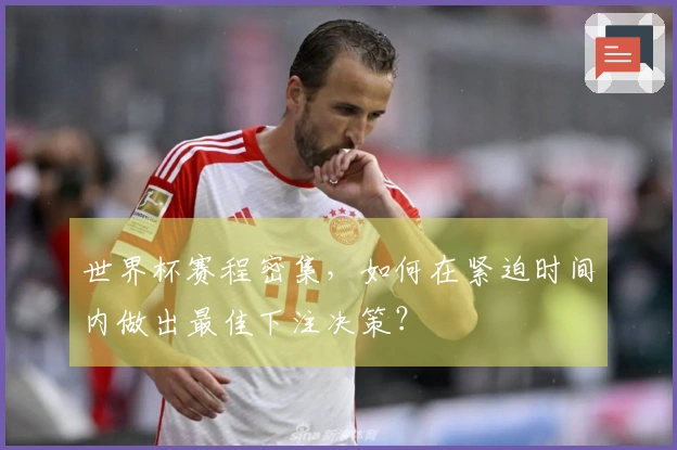 世界杯赛程密集，如何在紧迫时间内做出最佳下注决策？